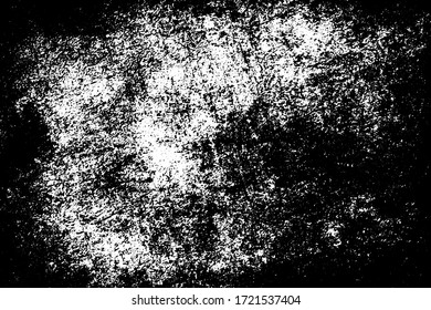 Grunge black and white texture. Pattern of an old worn surface. Dirty city background
