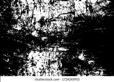 Grunge Black And White Texture. Pattern Of An Old Worn Surface. Dirty City Background