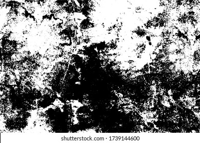 Grunge schwarz-weiße Textur. Muster einer alten abgenutzten Fläche. Dirty City Hintergrund