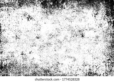 Grunge black and white texture. Pattern of an old worn surface. Dirty city background