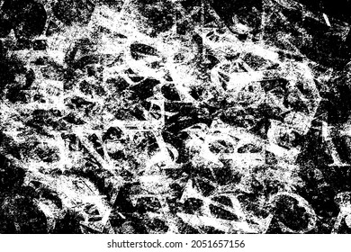 Grunge la textura en blanco y negro. Patrón de arañazos, patatas fritas, desgaste y escaramuzas. Fondo de época monocromo. Patrón de suciedad, polvo