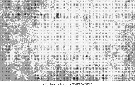 Grunge black and white texture. Pattern of an old worn surface. Dirty city background eps 10