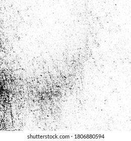 Grunge black and white. Texture of scratches, dust, dirt, chips, scuffs. Abstract monochrome background