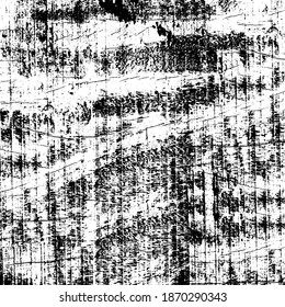 Grunge black and white. Texture of scratches, dust, dirt, chips, scuffs. Abstract monochrome background