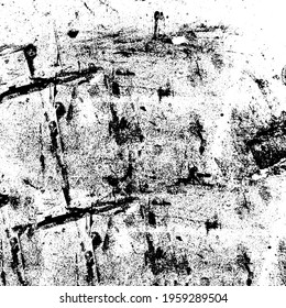 Grunge black and white. Texture of scratches, dust, dirt, chips, scuffs. Abstract monochrome background