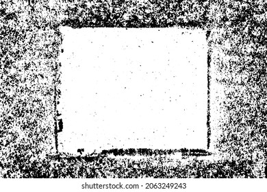 Grunge la textura en blanco y negro con fondo de cuadro cuadrado (Vector). Uso para añadir ruido, decoración, envejecimiento o capa antigua