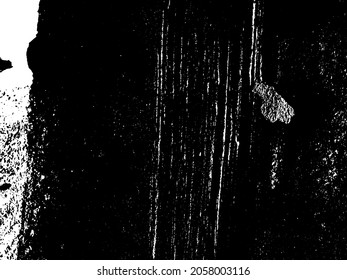 Grunge es blanco y negro. Textura de pinceladas negras sobre un fondo blanco. Resumen de movimientos caóticos con un cepillo seco. Patrón monocromo de superficie desgastada