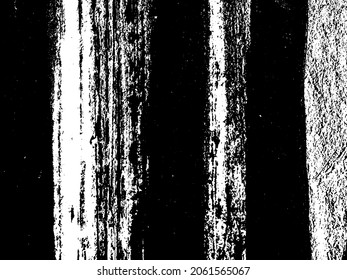 Grunge es blanco y negro. Textura de pinceladas negras sobre un fondo blanco. Resumen de movimientos caóticos con un cepillo seco. Patrón monocromo de superficie desgastada