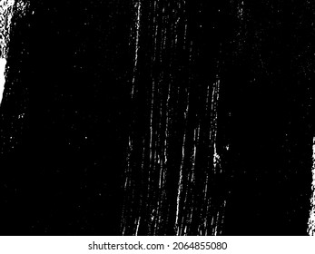 Grunge es blanco y negro. Textura de pinceladas negras sobre un fondo blanco. Resumen de movimientos caóticos con un cepillo seco. Patrón monocromo de superficie desgastada