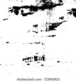 Grunge black and white texture. Vector abstract monochrome background