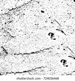 Grunge black and white texture. Vector abstract monochrome background