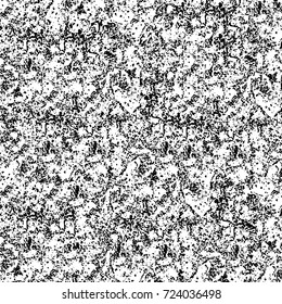 Grunge black and white texture. Vector abstract monochrome background