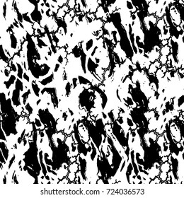 Grunge black and white texture. Vector abstract monochrome background