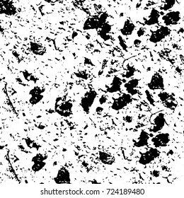 Grunge black and white texture. Vector abstract monochrome background