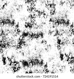 Grunge black and white texture. Vector abstract monochrome background