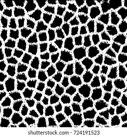 Grunge black and white texture. Vector abstract monochrome background
