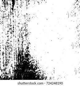 Grunge black and white texture. Vector abstract monochrome background