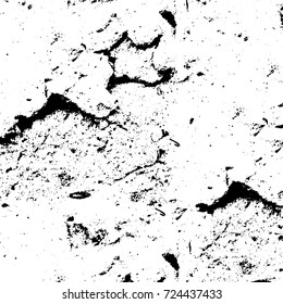 Grunge black and white texture. Vector abstract monochrome background