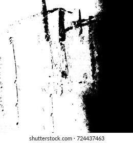 Grunge black and white texture. Vector abstract monochrome background