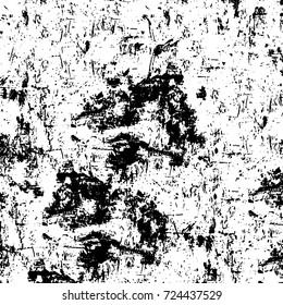 Grunge black and white texture. Vector abstract monochrome background