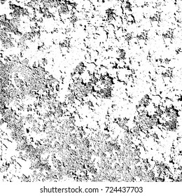 Grunge black and white texture. Vector abstract monochrome background