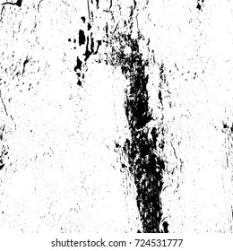 Grunge black and white texture. Vector abstract monochrome background