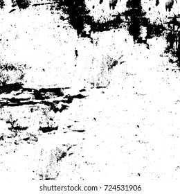 Grunge black and white texture. Vector abstract monochrome background
