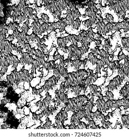 Grunge black and white texture. Vector abstract monochrome background