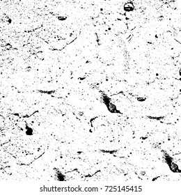 Grunge black and white texture. Vector abstract monochrome background