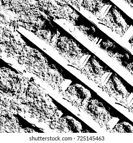 Grunge black and white texture. Vector abstract monochrome background