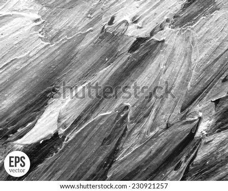 Grunge black and white texture. Vector illustration. Painted background. Concrete wall