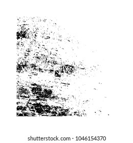 Grunge Black And White Urban Vector Texture Template. Dark Messy Dust Overlay Distress Background.