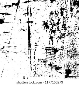 Grunge Black And White Urban Vector Texture Template. Dark Messy Dust Overlay Distress Background. Easy To Create Abstract Dotted, Scratched, Vintage Effect With Noise And Grain. EPS10 vector.