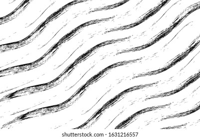 Grunge Black And White Urban Vector Texture Template. Dark Messy Dust Overlay Distress Background. Easy To Create Abstract Dotted, Scratched, Vintage Effect With Noise And Grain