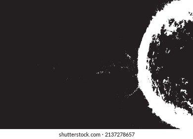 Modèle De Texture Vectorielle Urbaine Grunge Noir Et Blanc. Arrière-Plan Détresse De Poussière Noire Et Désordonné. Facile À Créer Un Effet Abstrait Doté, Écrasé Et Vintage Avec Bruit Et Grains