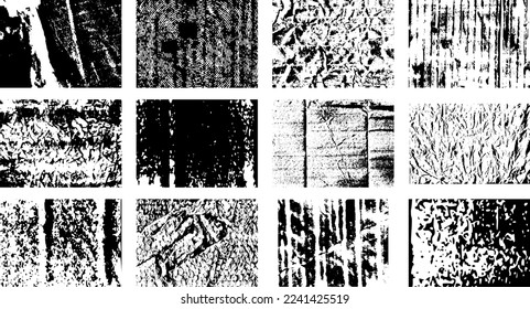 Grunge Black And White Urban Vector Texture Template With Noise And Grain Dark Messy Dust Overlay Distress Background Easy To Create Scratched, Vintage Effect