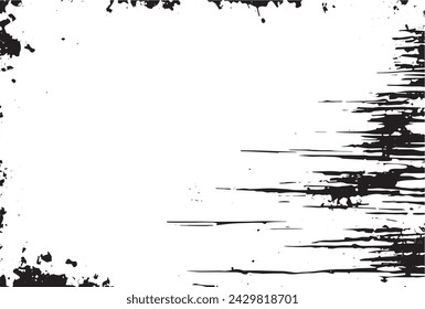 Grunge Black And White Urban Vector Texture
