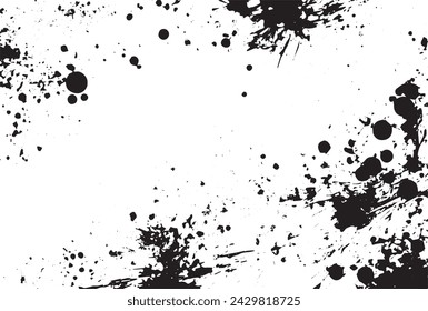 Grunge Black And White Urban Vector Texture