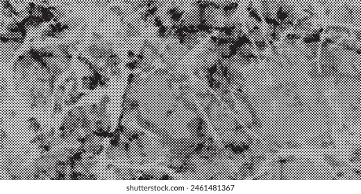 Plantilla de textura de Vector Urbana en blanco y negro Grunge. Fondo de socorro de superposición de polvo desordenado oscuro