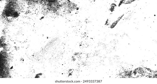 Grunge Black and White Urban Vector Texture. Grunge is black and white. Abstract monochrome background. The texture of cracks, scratches, chips, scuffs. Vintage old surface covered with dirt,