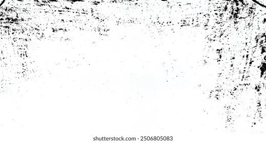 Grunge Black and White Urban Vector Texture. Grunge is black and white. Abstract monochrome background. The texture of cracks, scratches, chips, scuffs. Vintage old surface covered with dirt,