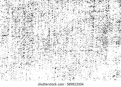 Grunge Black And White Urban Vector Texture Template. Dark Messy Dust Overlay Distress Background. Easy To Create Abstract Dotted, Scratched, Vintage Effect With Noise And Grain