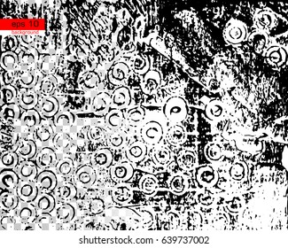 Grunge Black And White Urban Vector Texture Template On Transparent And White Background.Create Abstract Dotted, Scratched. Vintage Effect With Noise And Grain.Messy Dust Overlay Distress Background.