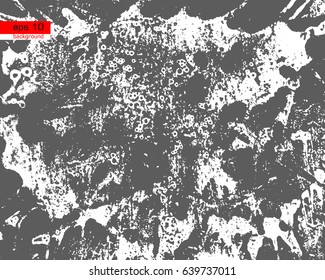 Grunge Black And White Urban Vector Texture Template On Transparent And White Background.Create Abstract Dotted, Scratched. Vintage Effect With Noise And Grain.Messy Dust Overlay Distress Background.
