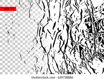 Grunge Black And White Urban Vector Texture Template On Transparent And White Background.Create Abstract Dotted, Scratched. Vintage Effect With Noise And Grain.Messy Dust Overlay Distress Background.