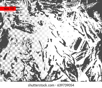 Grunge Black And White Urban Vector Texture Template On Transparent And White Background.Create Abstract Dotted, Scratched. Vintage Effect With Noise And Grain.Messy Dust Overlay Distress Background.