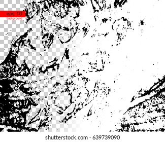 Grunge Black And White Urban Vector Texture Template On Transparent And White Background.Create Abstract Dotted, Scratched. Vintage Effect With Noise And Grain.Messy Dust Overlay Distress Background.