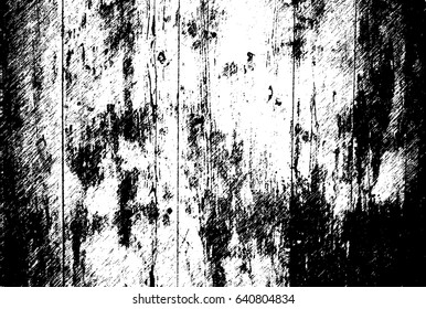 Grunge Black And White Urban Vector Texture Template. Dark Messy Dust Overlay Distress Background. Easy To Create Abstract Dotted, Scratched, Vintage Effect With Noise And Grain
