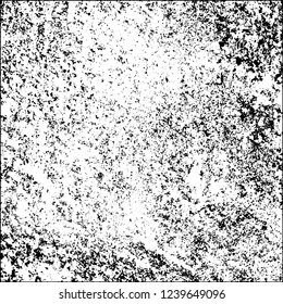 Grunge black and white vector abstract background of scratches, cracks, chips