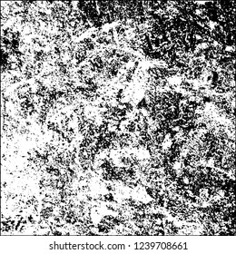Grunge black and white vector abstract background of scratches, cracks, chips